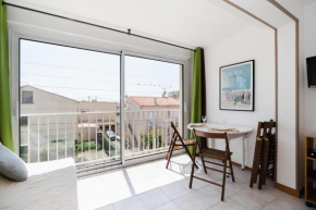 COM B8 Studio cosy, cabine séparée à 200m de la plage NARBONNE-PLAGE